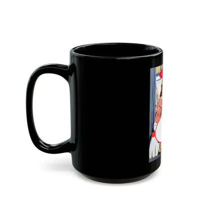 Dress For A Pretty Girl, Woman's Home Companion, August 1955 - Black Coffee Mug - Go Mug Yourself