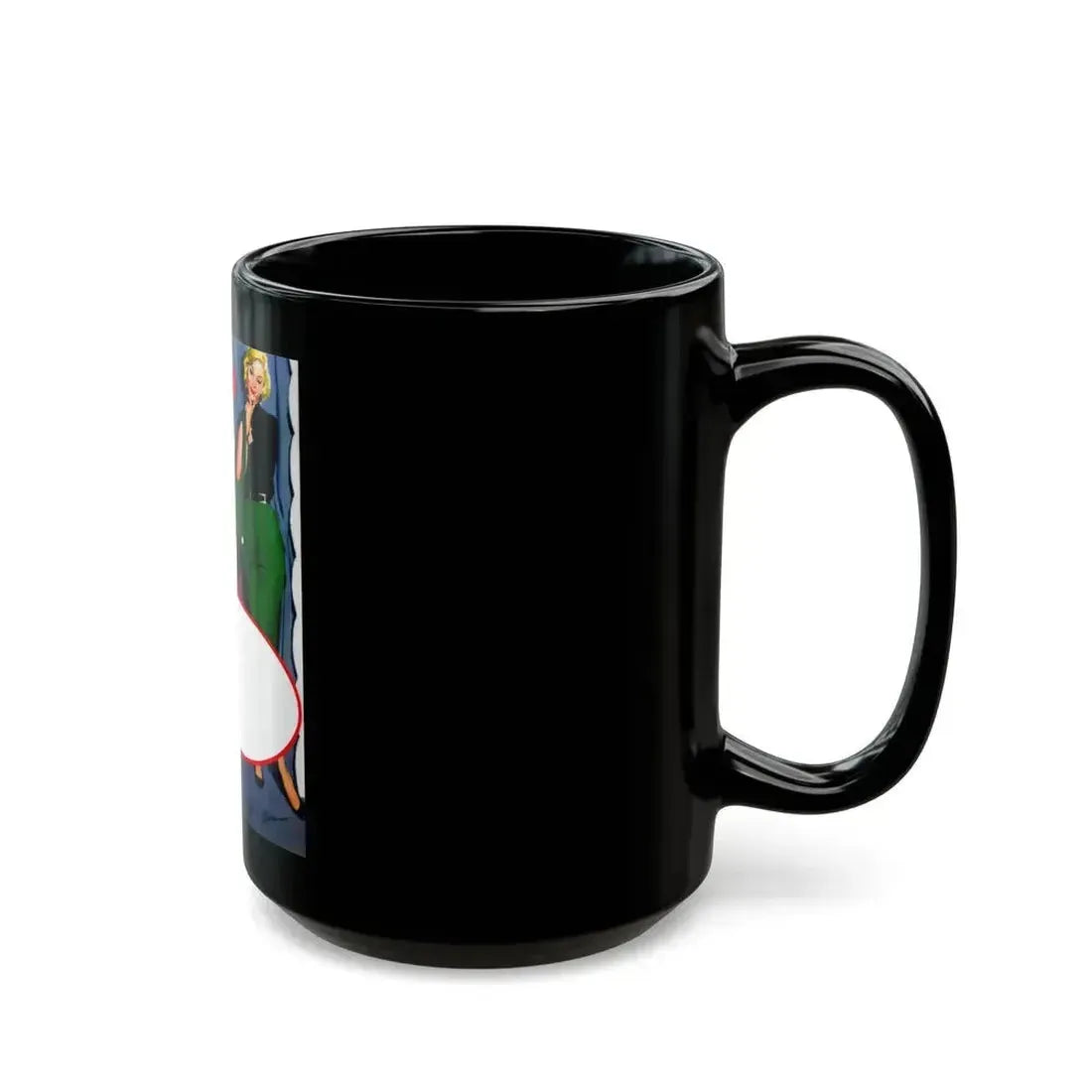 Dress For A Pretty Girl, Woman's Home Companion, August 1955 - Black Coffee Mug - Go Mug Yourself