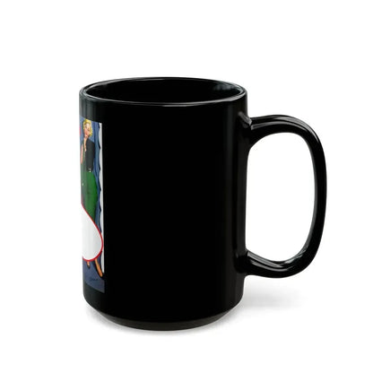 Dress For A Pretty Girl, Woman's Home Companion, August 1955 - Black Coffee Mug - Go Mug Yourself