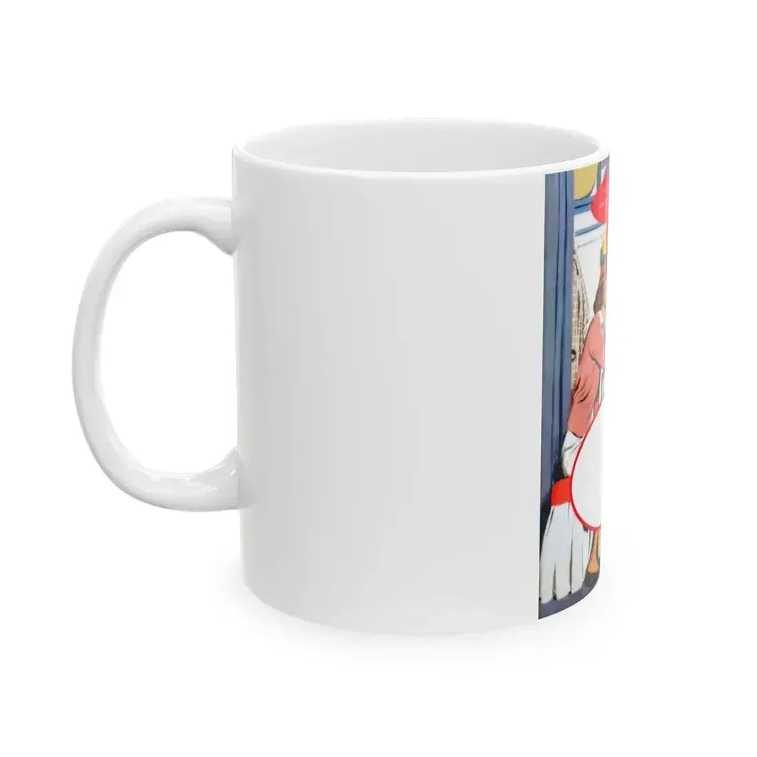 Dress For A Pretty Girl, Woman's Home Companion, August 1955 - White Coffee Mug - Go Mug Yourself