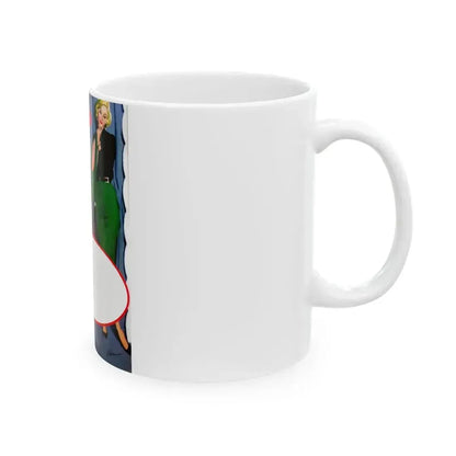 Dress For A Pretty Girl, Woman's Home Companion, August 1955 - White Coffee Mug - Go Mug Yourself