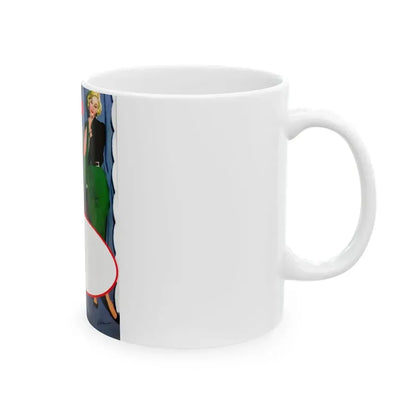 Dress For A Pretty Girl, Woman's Home Companion, August 1955 - White Coffee Mug - Go Mug Yourself