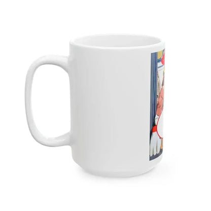 Dress For A Pretty Girl, Woman's Home Companion, August 1955 - White Coffee Mug - Go Mug Yourself