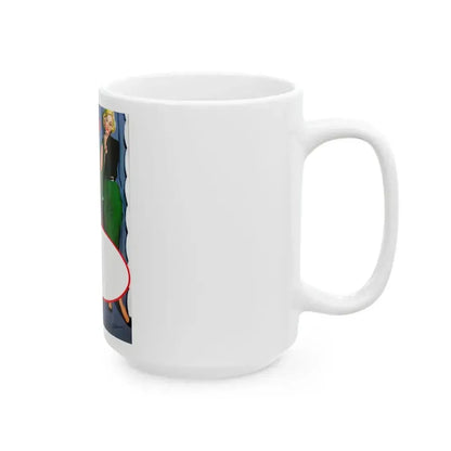 Dress For A Pretty Girl, Woman's Home Companion, August 1955 - White Coffee Mug - Go Mug Yourself