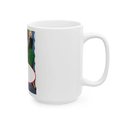 Dress For A Pretty Girl, Woman's Home Companion, August 1955 - White Coffee Mug - Go Mug Yourself