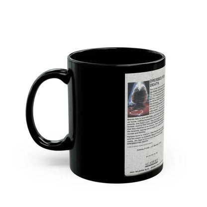 DRESSED FOR DEATH (VHS COVER) - Black Coffee Mug - Go Mug Yourself