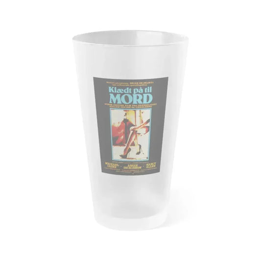 DRESSED TO KILL (DANISH) 1980 Movie Poster - Frosted Pint Glass 16oz 16oz Frosted - Go Mug Yourself