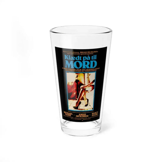DRESSED TO KILL (DANISH) 1980 Movie Poster - Pint Glass 16oz 16oz - Go Mug Yourself