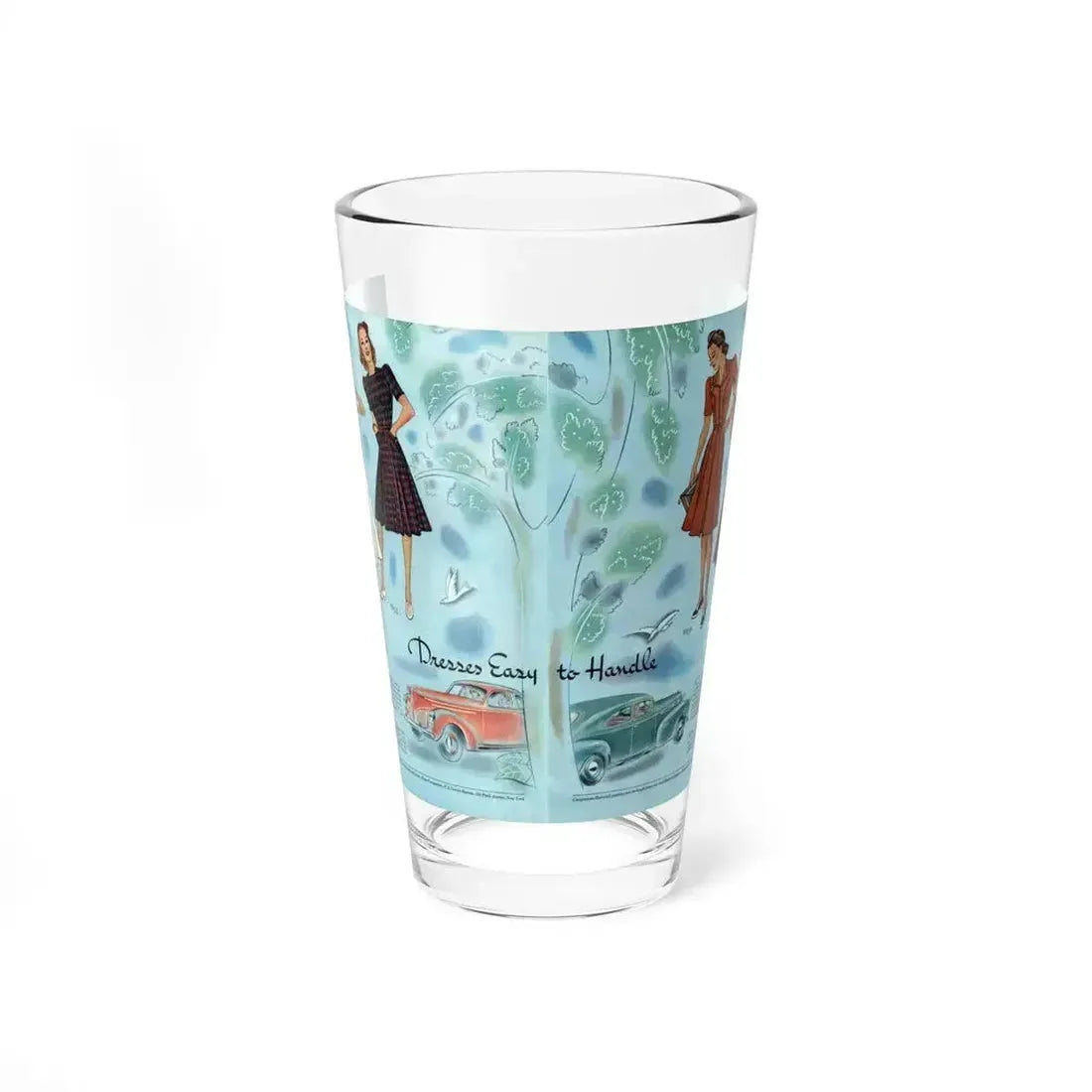 Dresses Easy to Handle, Woman's Home Companion, April 1940 - Pint Glass 16oz 16oz - Go Mug Yourself