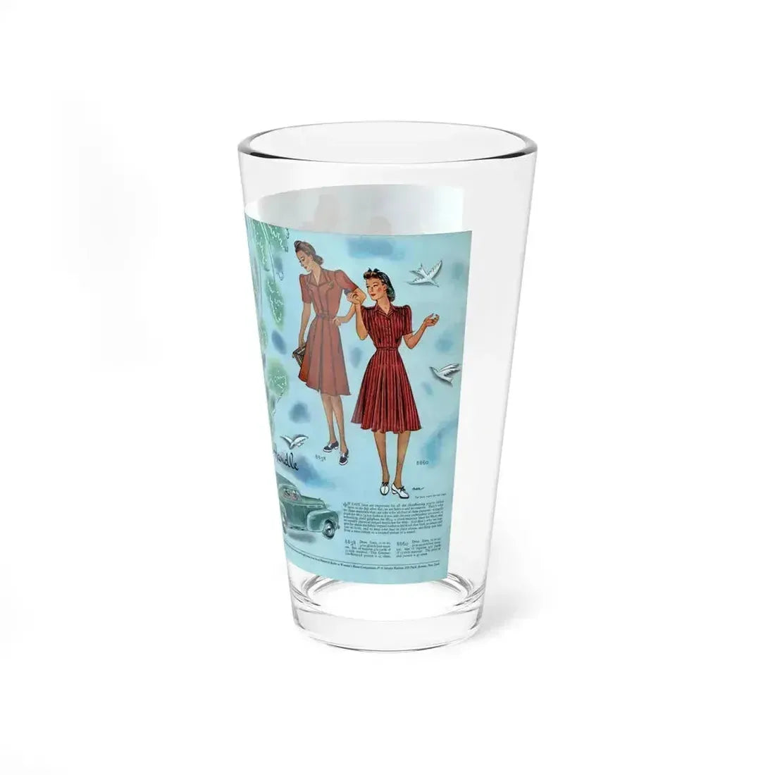 Dresses Easy to Handle, Woman's Home Companion, April 1940 - Pint Glass 16oz - Go Mug Yourself