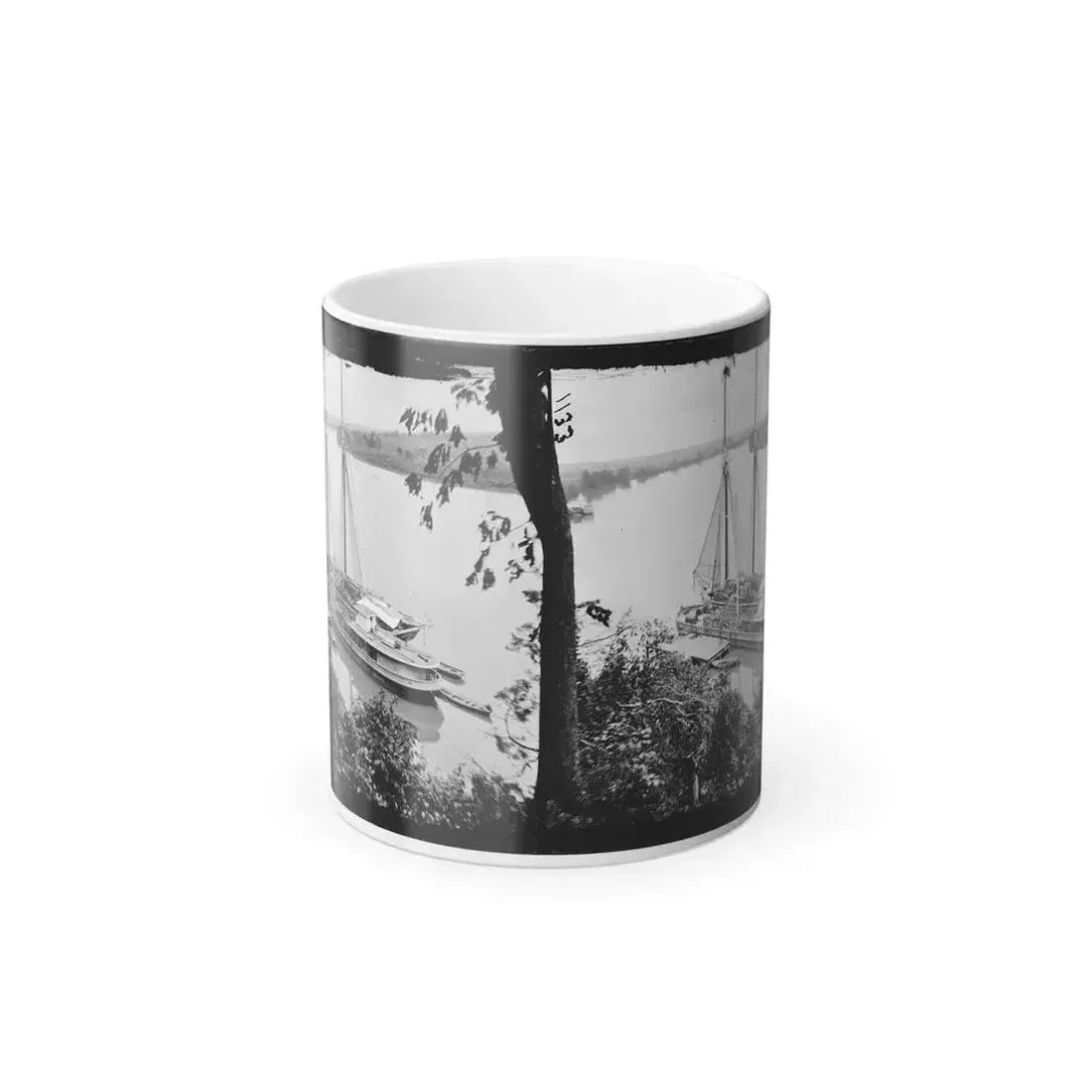 Drewry's Bluff, Va. Federal Transports With Cargoes of Artillery on the James (U.S. Civil War) Color Changing Coffee Mug 11oz Default Title 11oz - Go Mug Yourself