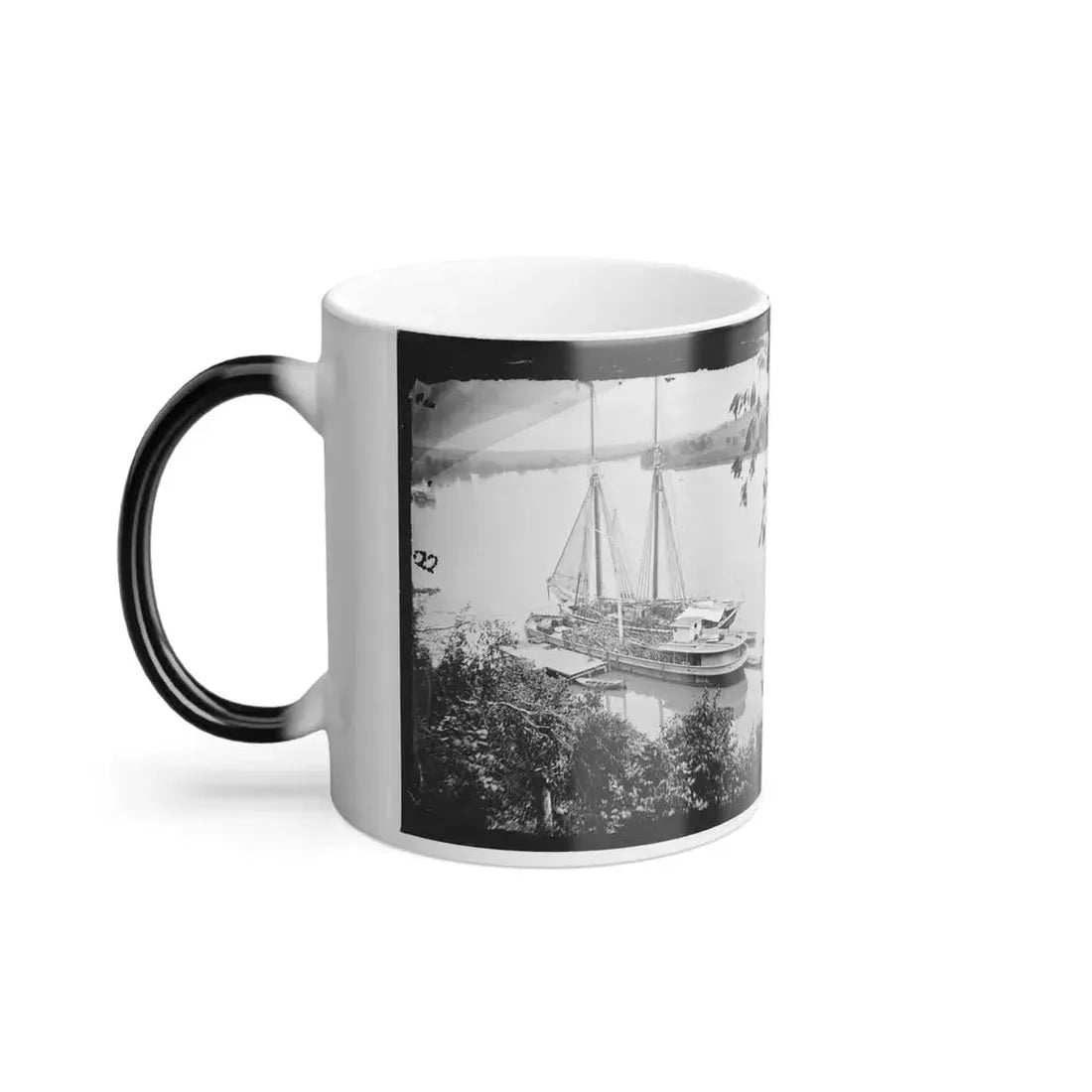 Drewry's Bluff, Va. Federal Transports With Cargoes of Artillery on the James (U.S. Civil War) Color Changing Coffee Mug 11oz - Go Mug Yourself