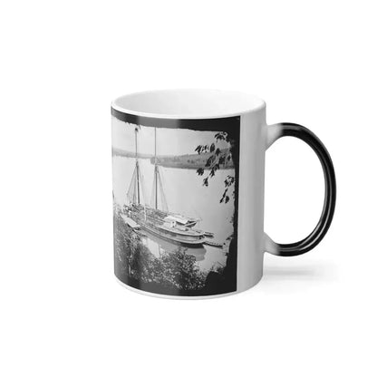Drewry's Bluff, Va. Federal Transports With Cargoes of Artillery on the James (U.S. Civil War) Color Changing Coffee Mug 11oz - Go Mug Yourself