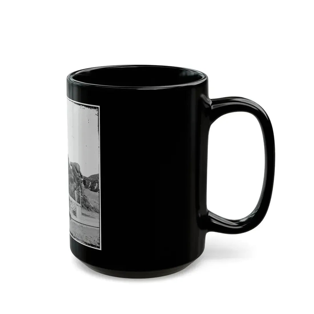 Drewry's Bluff, Va. Interior Of Fort Darling (Confederate) On The James (U.S. Civil War) Black Coffee Mug - Go Mug Yourself