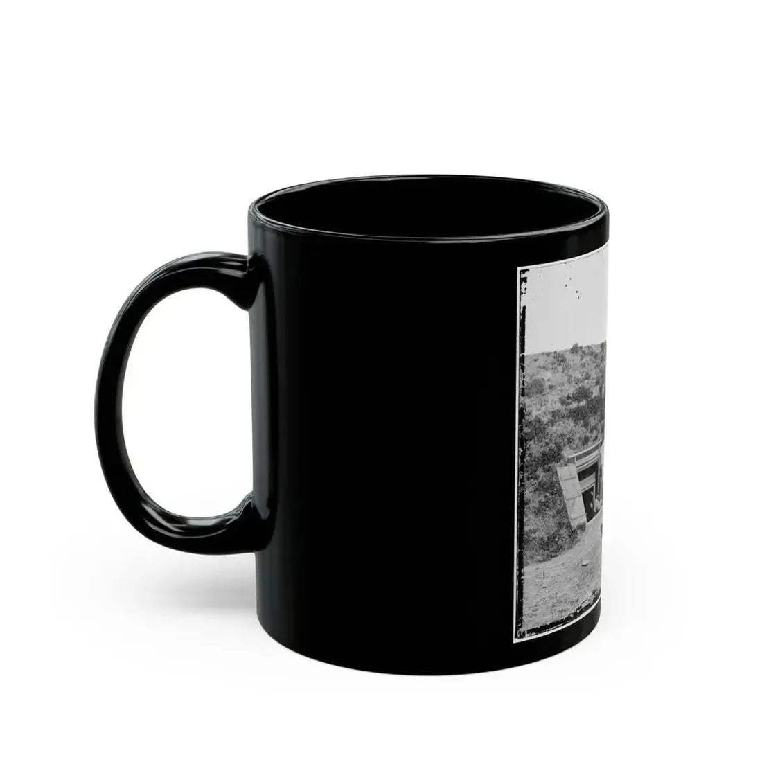 Drewry's Bluff, Va. Interior Of Fort Darling (Confederate) On The James (U.S. Civil War) Black Coffee Mug - Go Mug Yourself