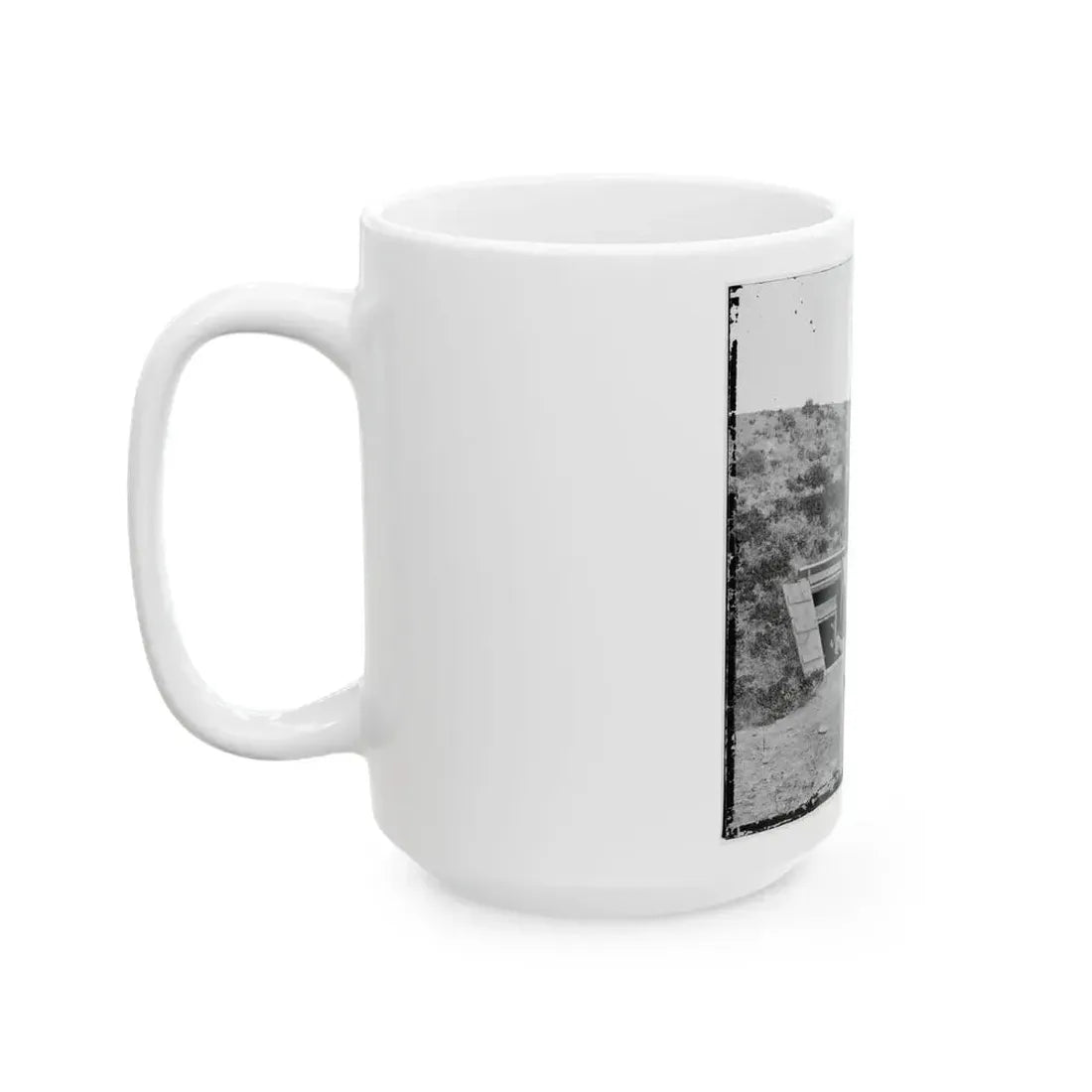 Drewry's Bluff, Va. Interior Of Fort Darling (Confederate) On The James (U.S. Civil War) White Coffee Mug - Go Mug Yourself