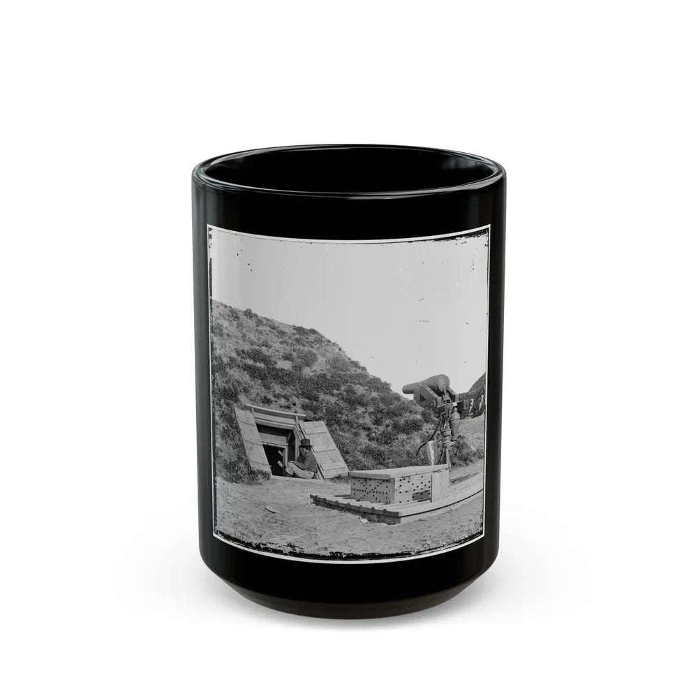 Drewry's Bluff, Va. Interior Of Fort Darling (Confederate) On The James (U.S. Civil War) Black Coffee Mug-15oz-Go Mug Yourself