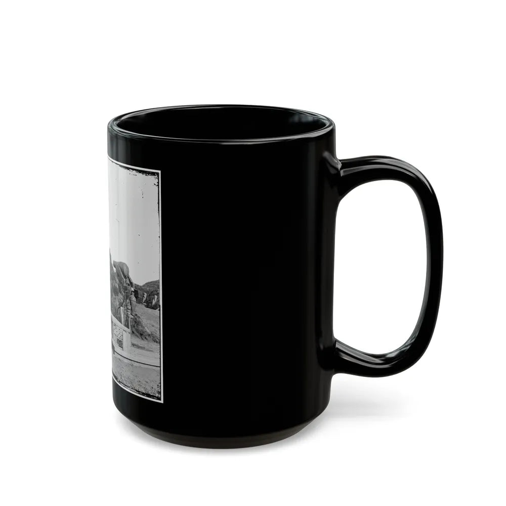 Drewry's Bluff, Va. Interior Of Fort Darling (Confederate) On The James (U.S. Civil War) Black Coffee Mug-Go Mug Yourself