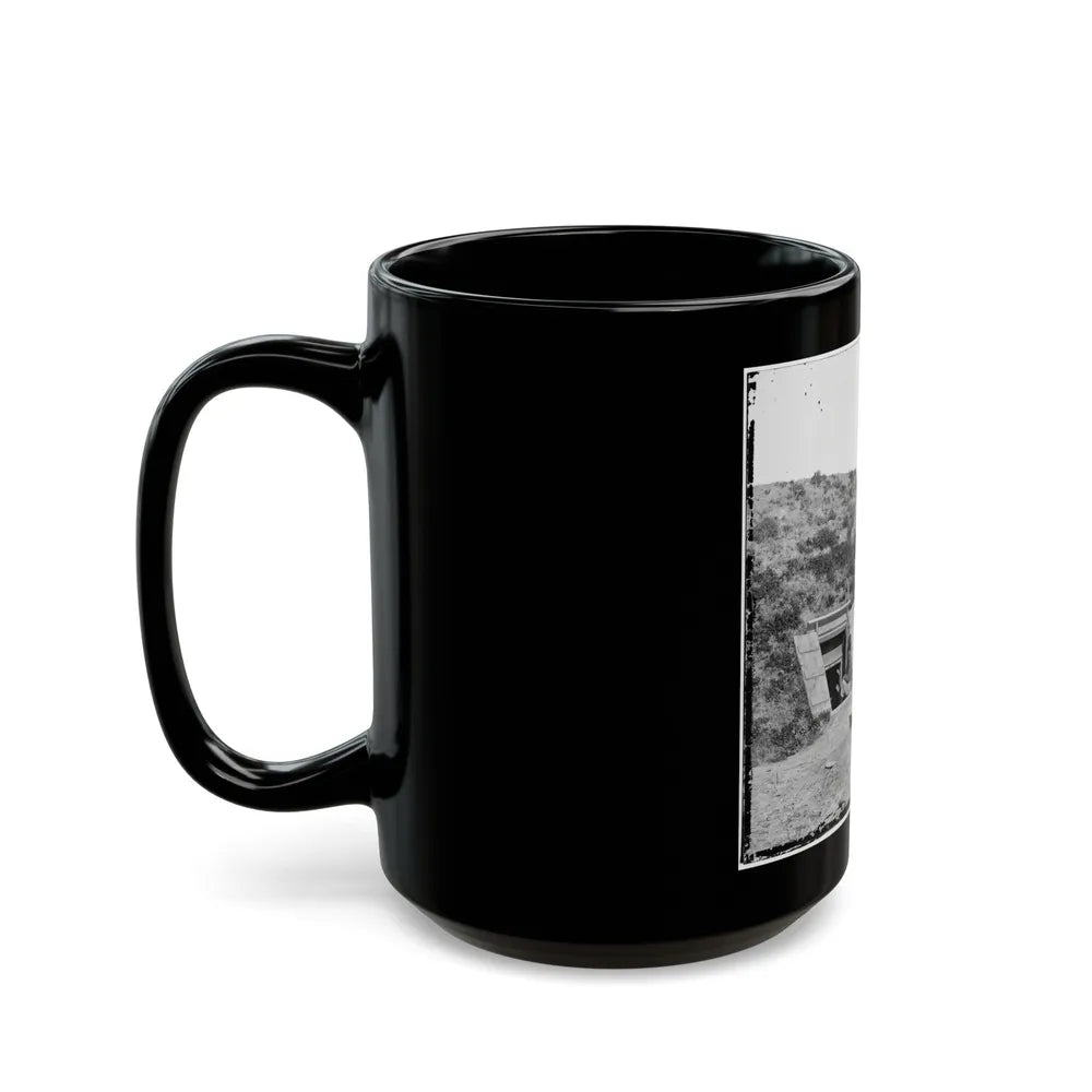 Drewry's Bluff, Va. Interior Of Fort Darling (Confederate) On The James (U.S. Civil War) Black Coffee Mug-Go Mug Yourself