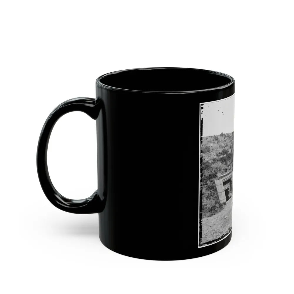 Drewry's Bluff, Va. Interior Of Fort Darling (Confederate) On The James (U.S. Civil War) Black Coffee Mug-Go Mug Yourself