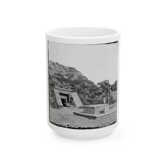 Drewry's Bluff, Va. Interior Of Fort Darling (Confederate) On The James (U.S. Civil War) White Coffee Mug-15oz-Go Mug Yourself