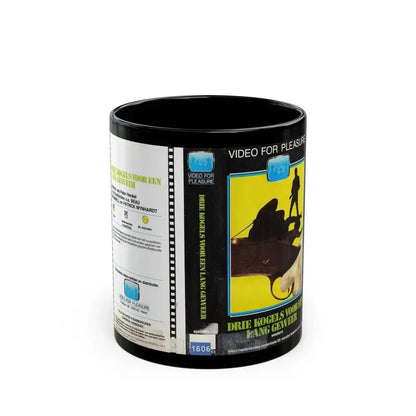 DRIE KOGELS VOOR EEN LANG GEWEER (VHS COVER) - Black Coffee Mug 11oz - Go Mug Yourself