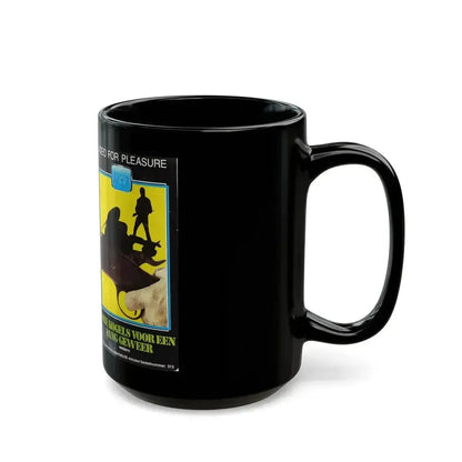 DRIE KOGELS VOOR EEN LANG GEWEER (VHS COVER) - Black Coffee Mug - Go Mug Yourself