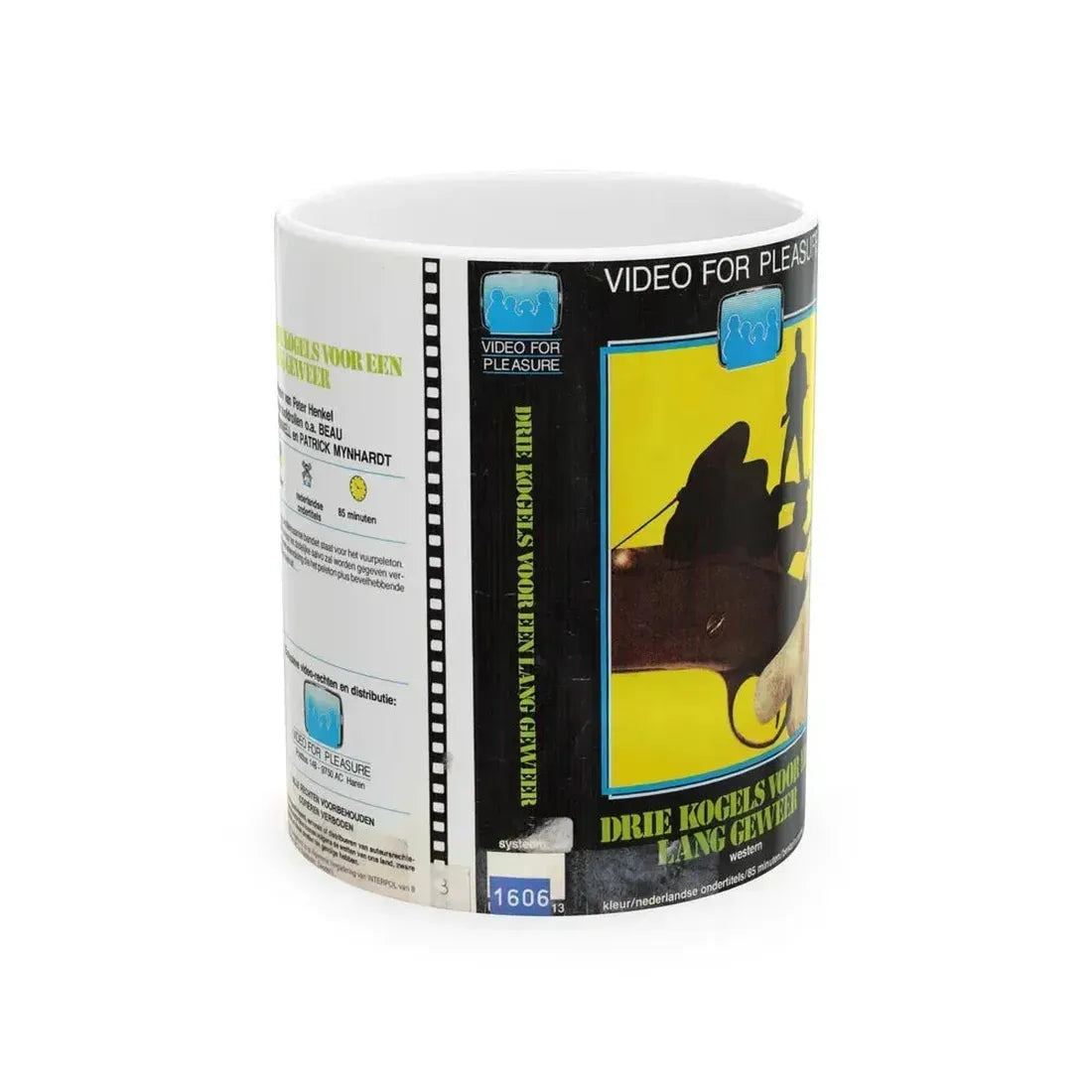 DRIE KOGELS VOOR EEN LANG GEWEER (VHS COVER) - White Coffee Mug 11oz - Go Mug Yourself