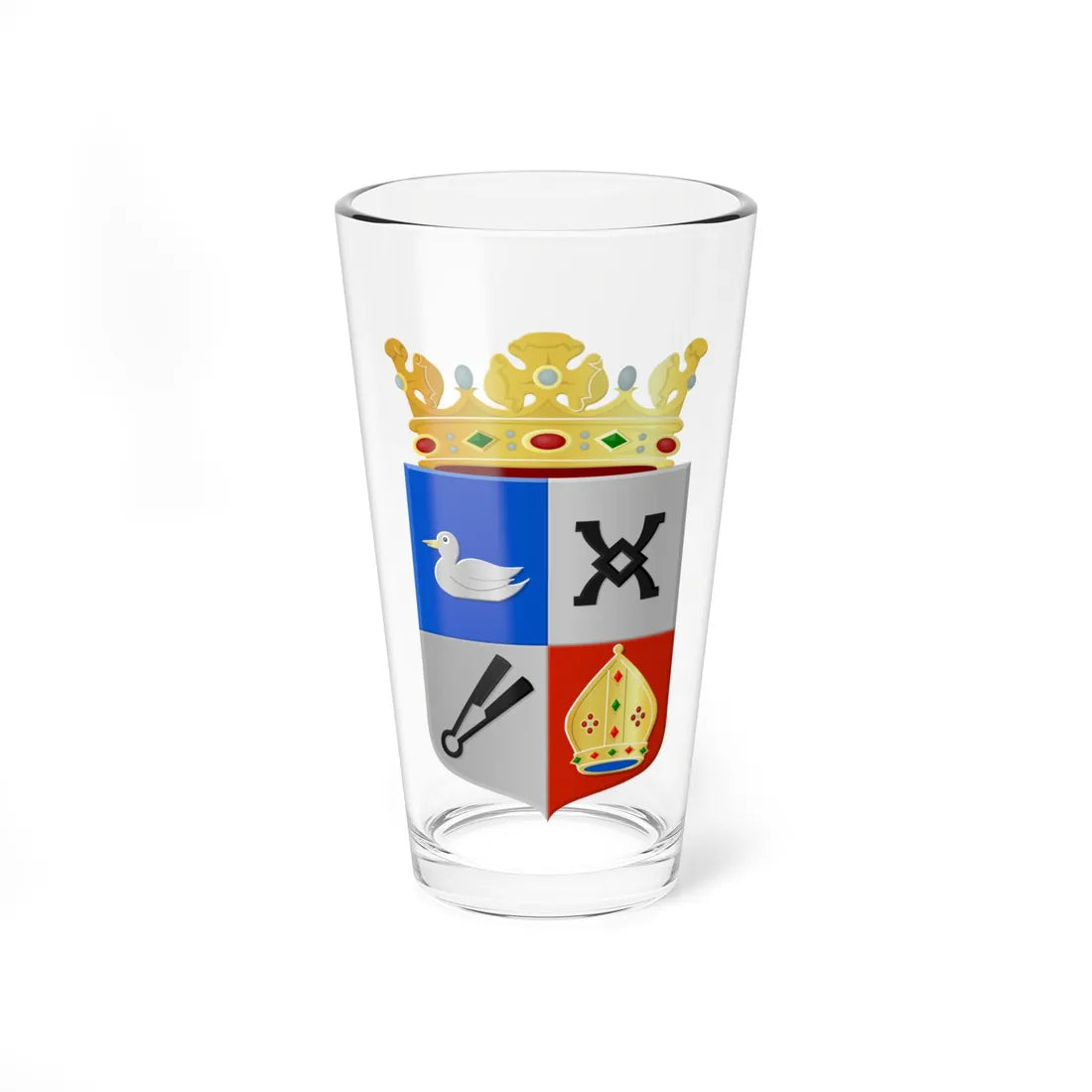 Driebruggen wapen (Netherlands) (Coat of Arms) Pint Glass 16oz 16oz - Go Mug Yourself