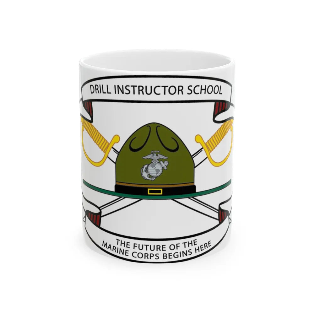 Drill Instructor School (USMC) White Coffee Mug-11oz-Go Mug Yourself