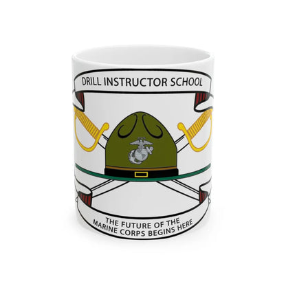 Drill Instructor School (USMC) White Coffee Mug-11oz-Go Mug Yourself