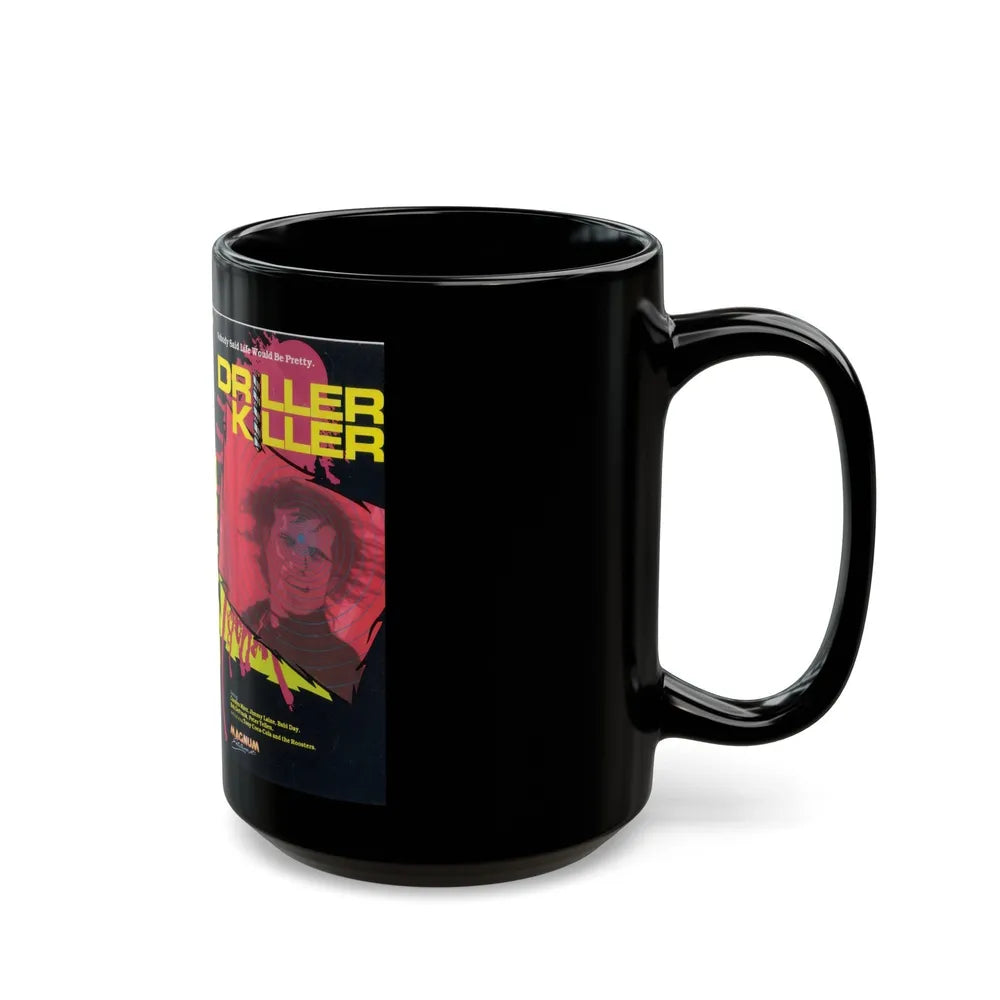 DRILLER KILLER USA (VHS COVER) - Black Coffee Mug-Go Mug Yourself