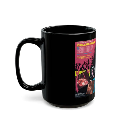 DRILLER KILLER (VHS COVER) - Black Coffee Mug-Go Mug Yourself