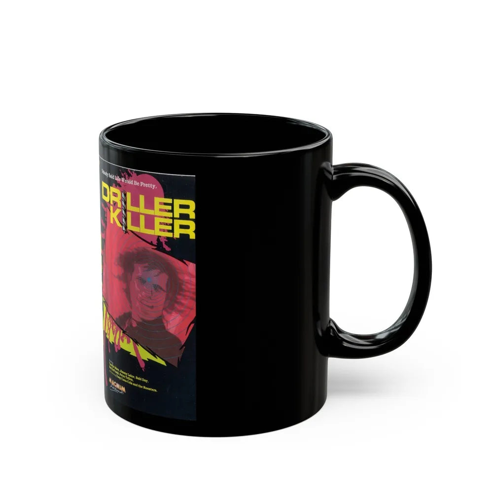 DRILLER KILLER (VHS COVER) - Black Coffee Mug-Go Mug Yourself