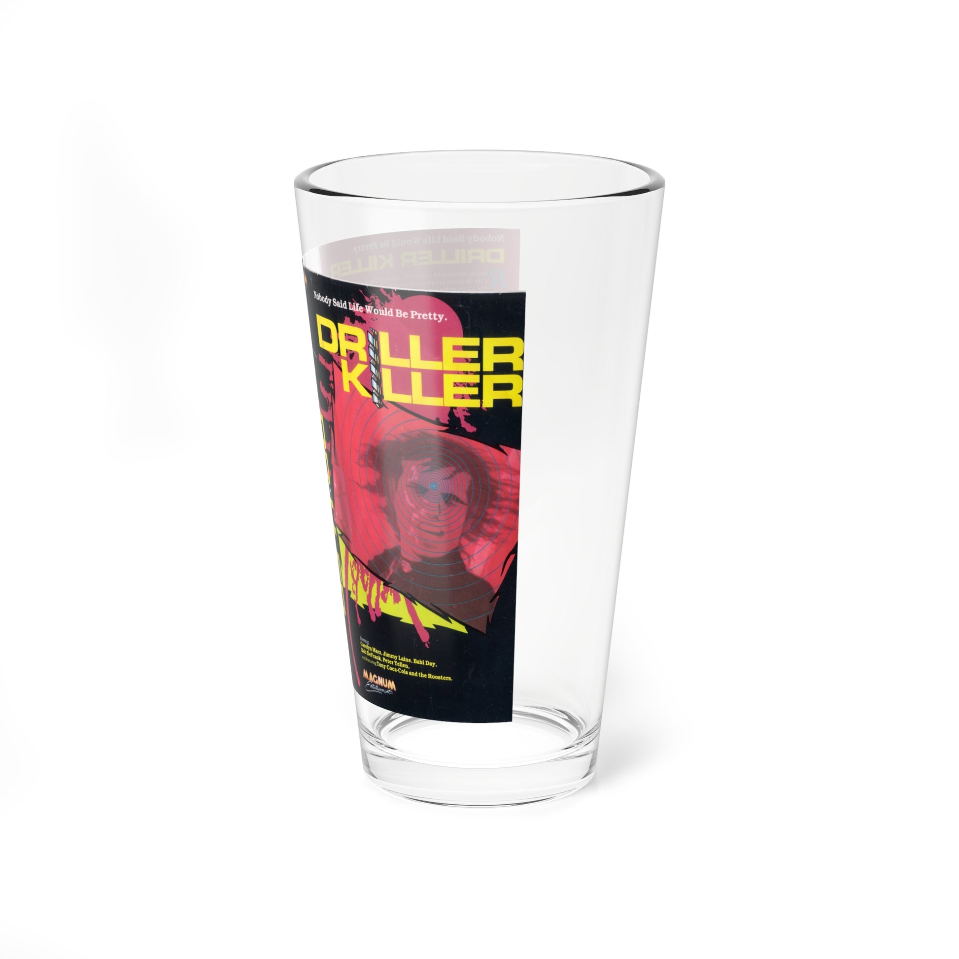 DRILLER KILLER (VHS COVER) Pint Glass 16oz-Go Mug Yourself