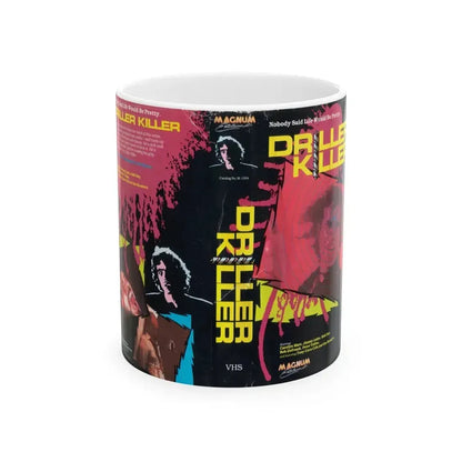 DRILLER KILLER (VHS COVER) - White Coffee Mug 11oz - Go Mug Yourself