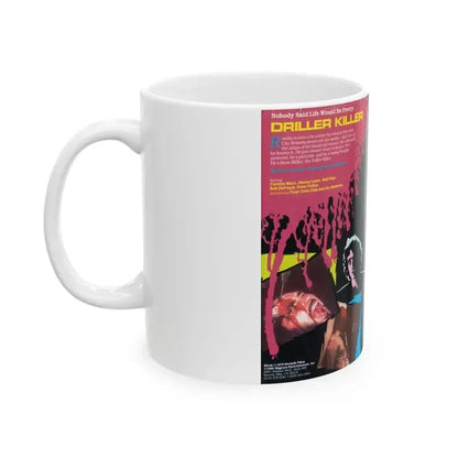 DRILLER KILLER (VHS COVER) - White Coffee Mug - Go Mug Yourself