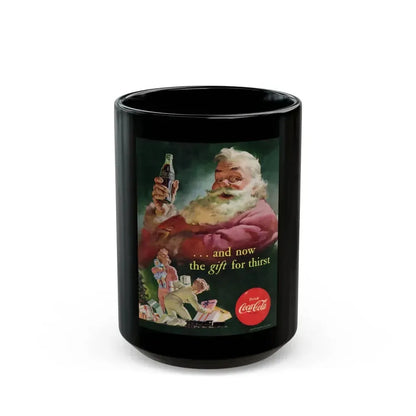 Drink Coca-Cola, Collier's, December 20, 1952 - Black Coffee Mug 15oz - Go Mug Yourself