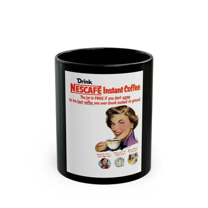 Drink Nescafe Instant Coffee, advertisement, Collier's, April 12, 1952 - Black Coffee Mug 11oz - Go Mug Yourself