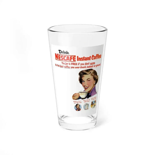 Drink Nescafe Instant Coffee, advertisement, Collier's, April 12, 1952 - Pint Glass 16oz 16oz - Go Mug Yourself