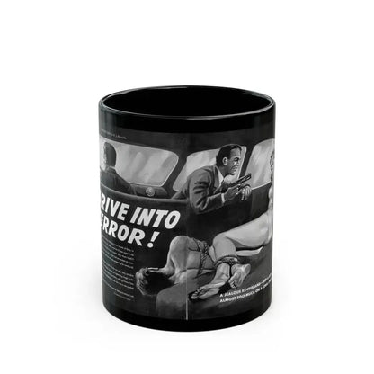 Drive Into Terror, Spree magazine, No. 38 - 1963 - Black Coffee Mug 11oz - Go Mug Yourself