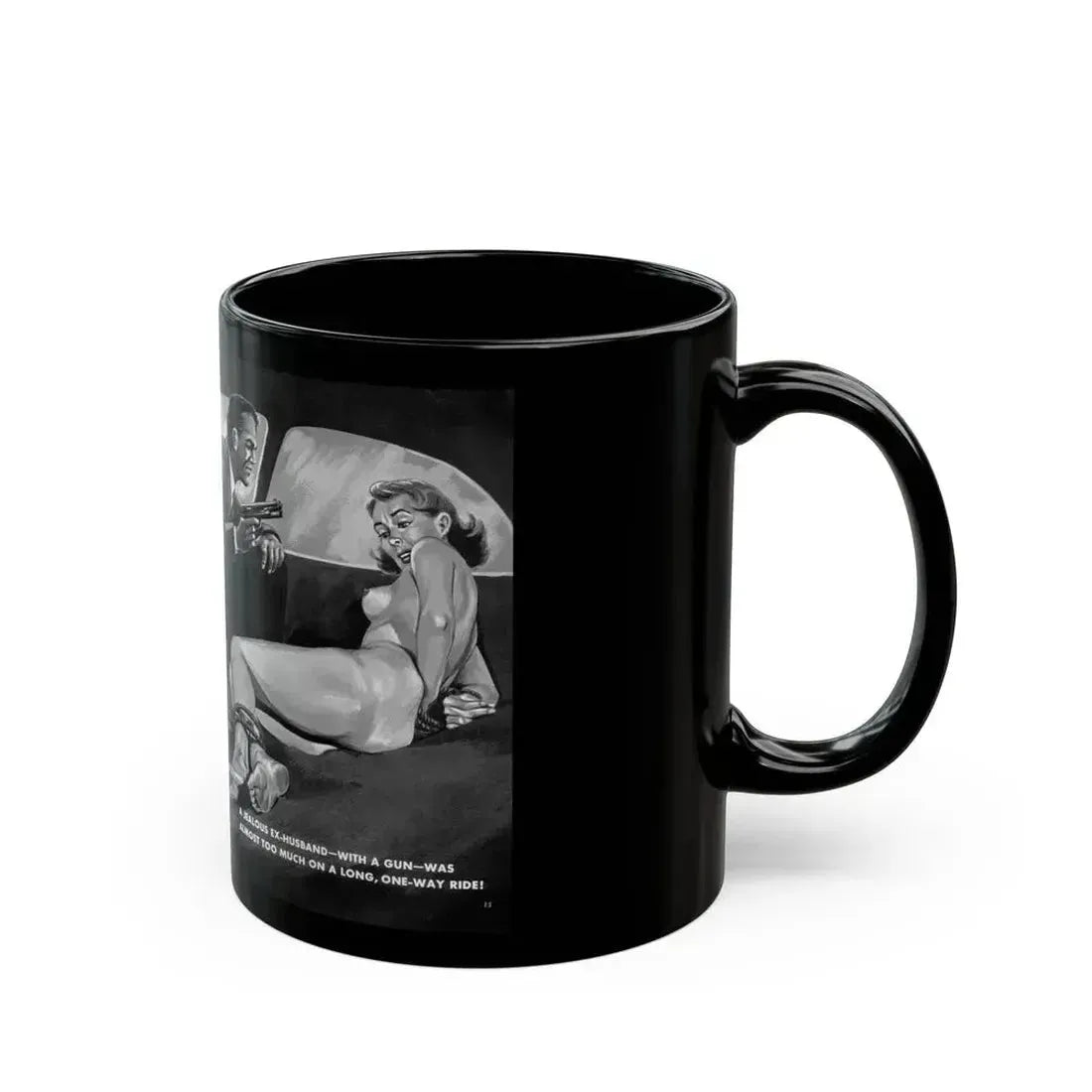 Drive Into Terror, Spree magazine, No. 38 - 1963 - Black Coffee Mug - Go Mug Yourself