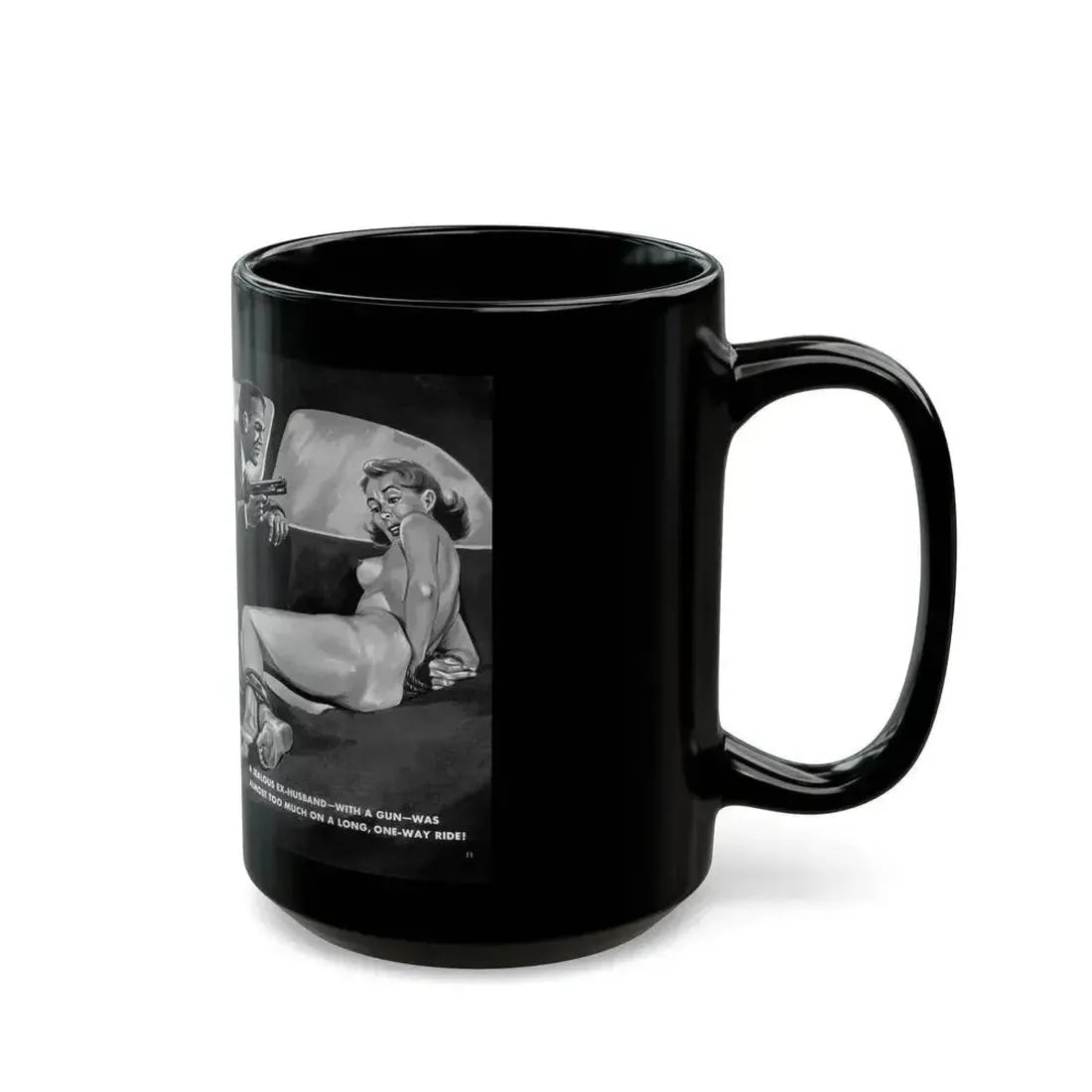 Drive Into Terror, Spree magazine, No. 38 - 1963 - Black Coffee Mug - Go Mug Yourself
