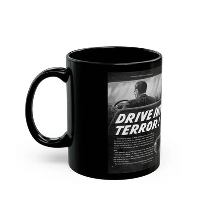 Drive Into Terror, Spree magazine, No. 38 - 1963 - Black Coffee Mug - Go Mug Yourself