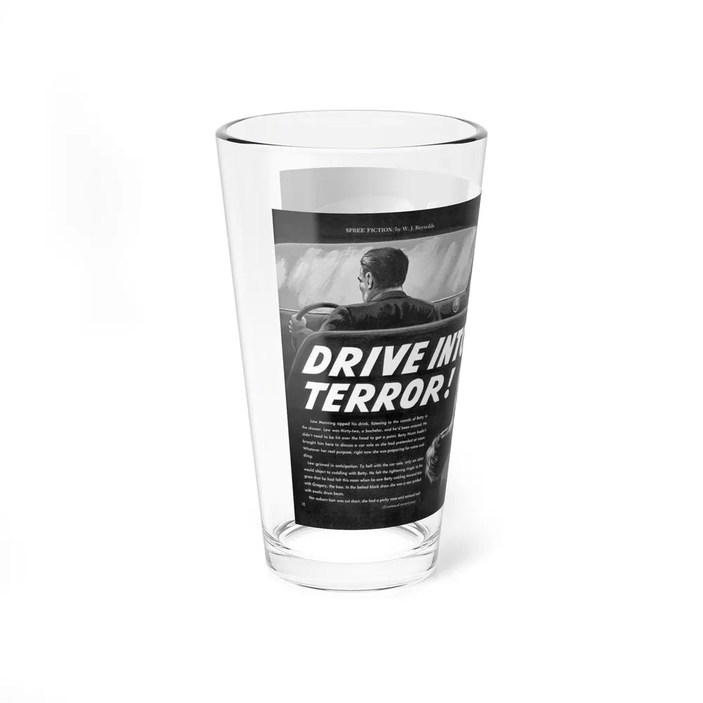 Drive Into Terror, Spree magazine, No. 38 - 1963 - Pint Glass 16oz-Go Mug Yourself