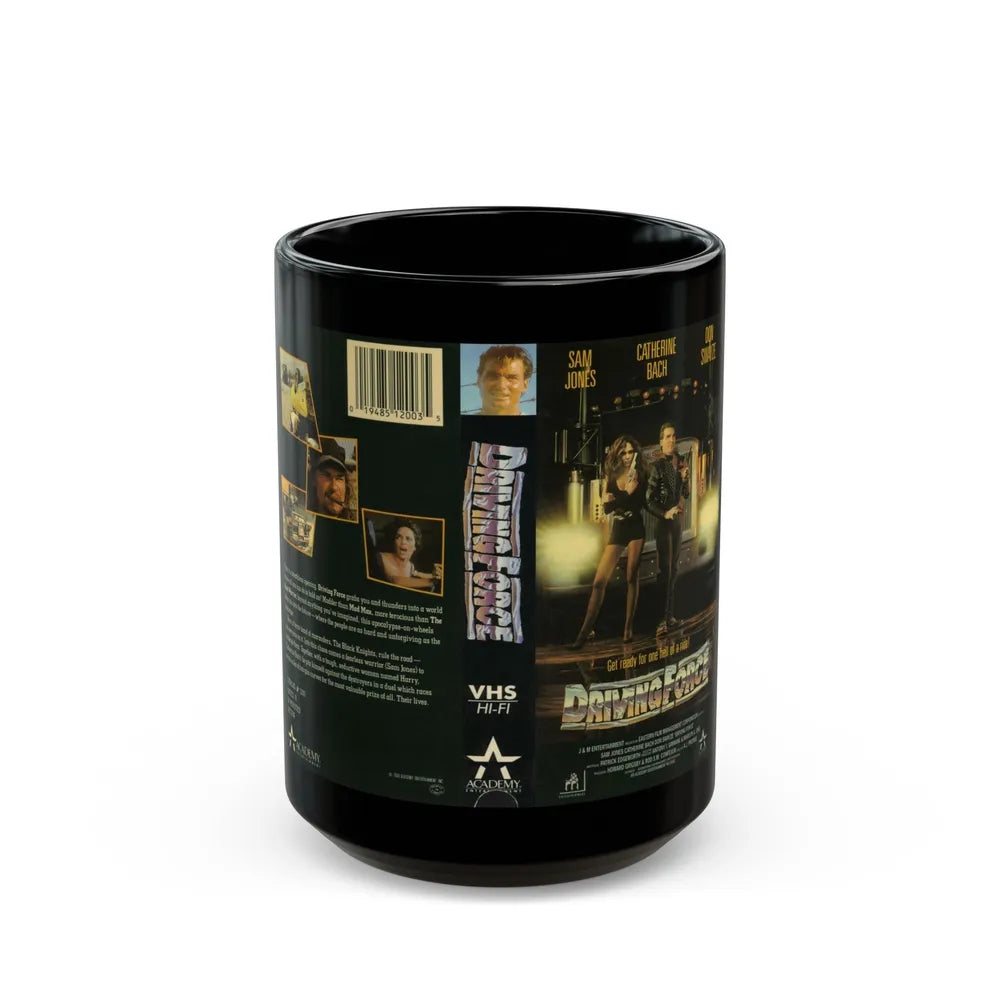 DRIVING FORCE (VHS COVER) - Black Coffee Mug-15oz-Go Mug Yourself