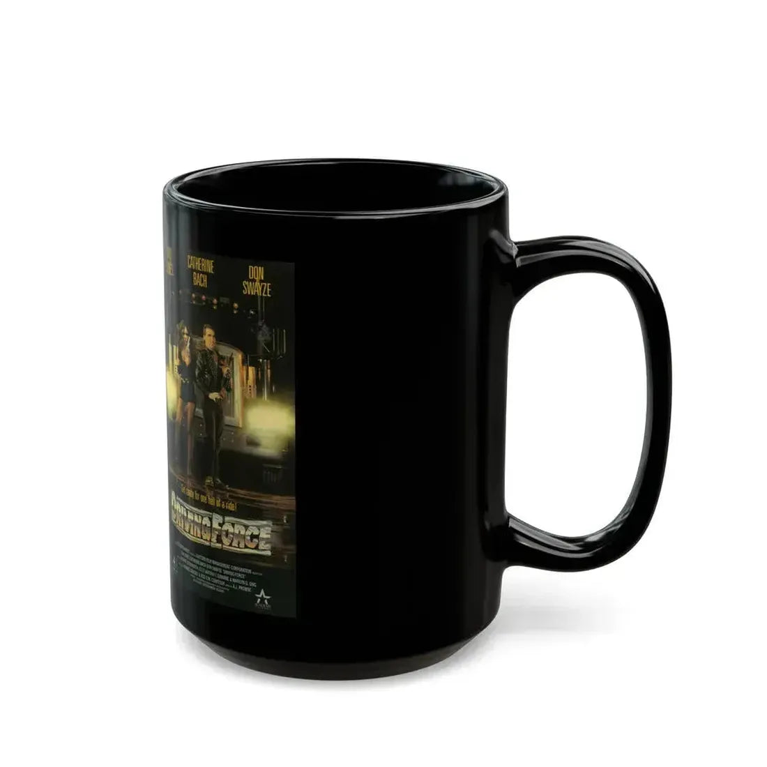 DRIVING FORCE (VHS COVER) - Black Coffee Mug - Go Mug Yourself