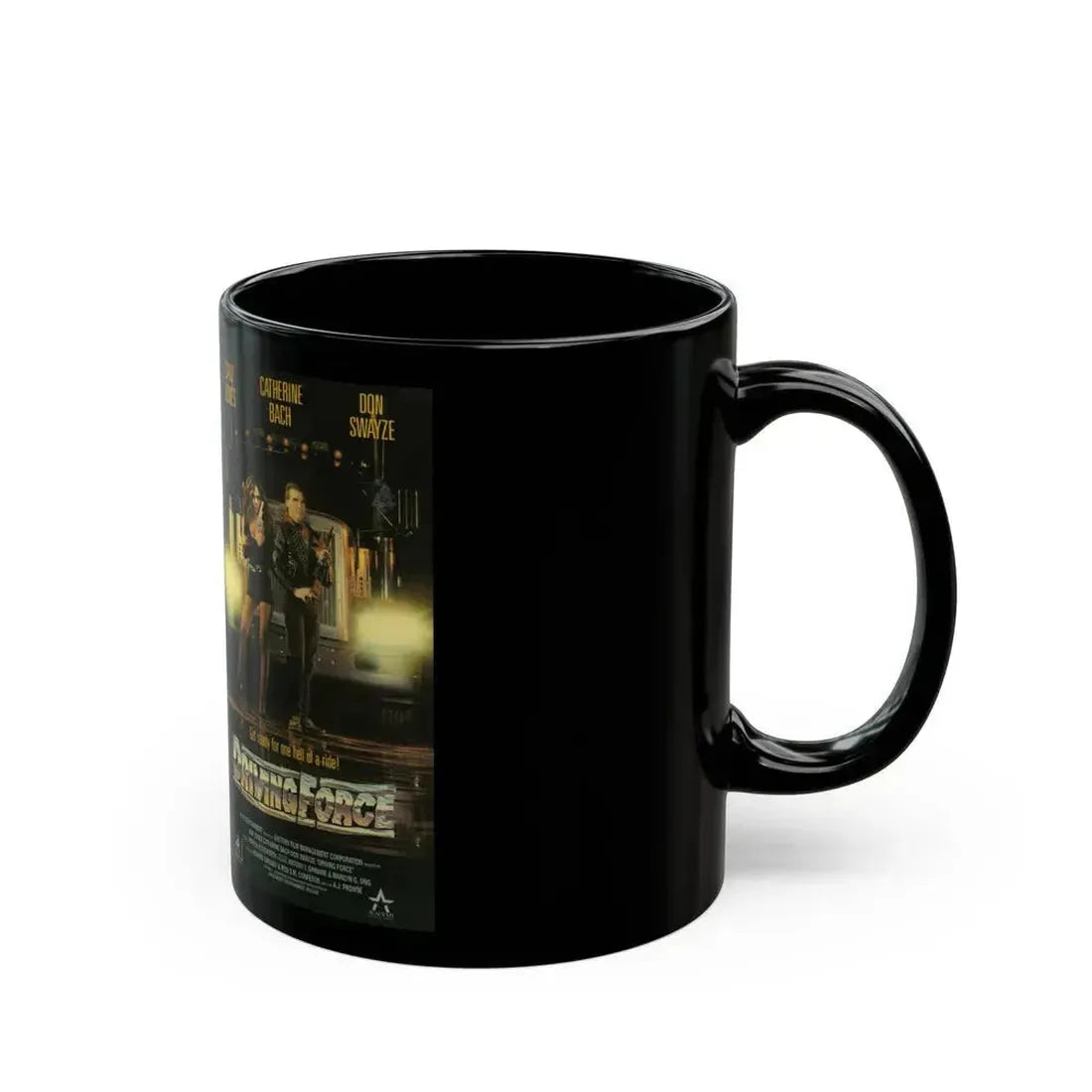 DRIVING FORCE (VHS COVER) - Black Coffee Mug - Go Mug Yourself