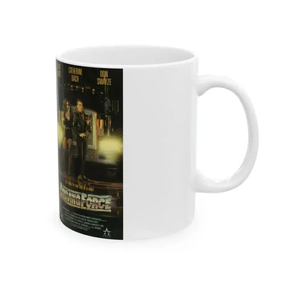DRIVING FORCE (VHS COVER) - White Coffee Mug - Go Mug Yourself