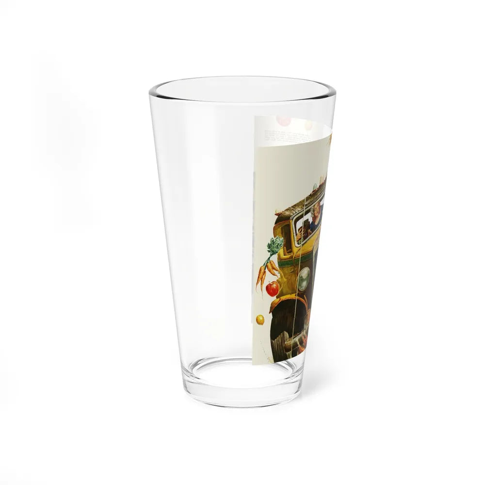 Driving Lesson Gone Bad, Collier's magazine, 1946 - Pint Glass 16oz-Go Mug Yourself